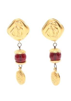 CHANEL Pre-Owned 1986-1988 Mademoiselle earrings - Gold