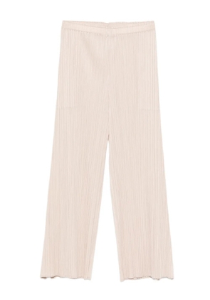 Pleats Please Issey Miyake pleated trousers - Neutrals