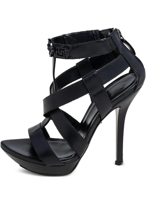 Versace Pre-Owned 130mm platform strappy sandals - Black