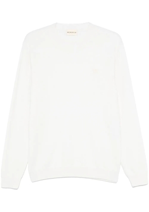 MORDECAI logo-intarsia sweater - White
