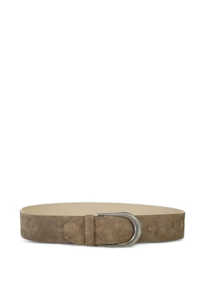 Brunello Cucinelli suede belt - Brown