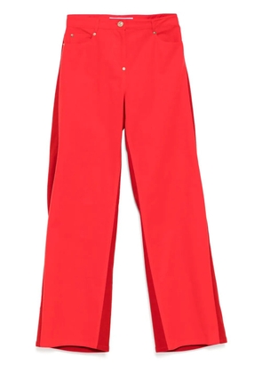 pushBUTTON cotton tapered trousers
