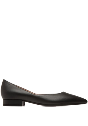 Bally leather pointed-toe flat pumps - Black