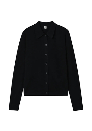 TOTEME buttoned collar cardigan - Black