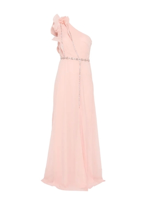 Rahil Hesan ruffled maxi gown - Pink