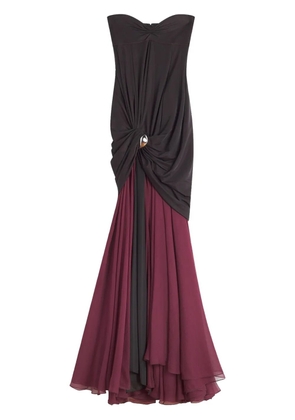 Lanvin draped dress - Brown
