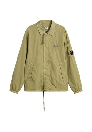 C.P. Company logo-embroidered shirt jacket - Green