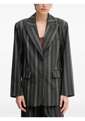 Mos Mosh striped button blazer - Grey