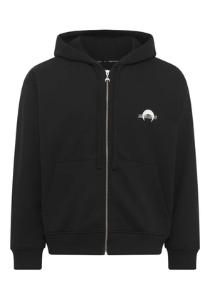 Marine Serre MS Sport zipped hoodie - Black