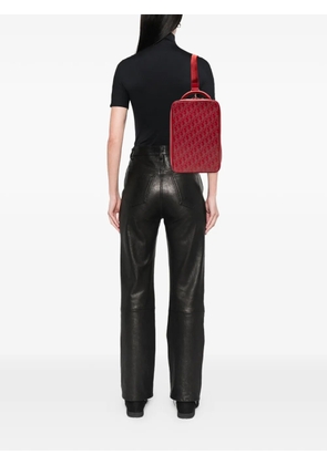 Christian Dior Pre-Owned 2021 Oblique Perforated Calfskin Galaxy World Tour Shoe Case satchel - Red