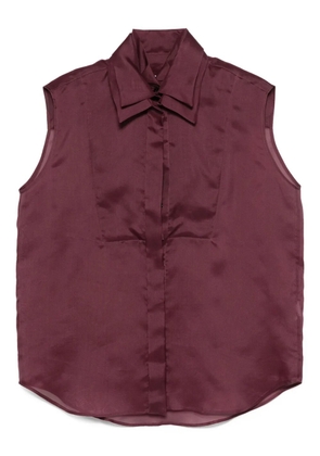 Viktor & Rolf sleeveless button-down shirt - Red