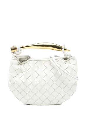 Bottega Veneta Pre-Owned 2012-2025 Baby Lambskin Intrecciato Sardine satchel - White