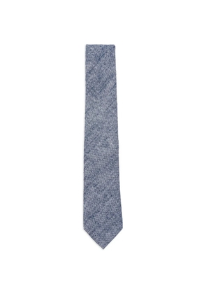 Emporio Armani textured tie - Blue