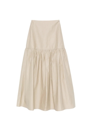 RUOHAN Sedge Aira ruffled maxi skirt - Neutrals