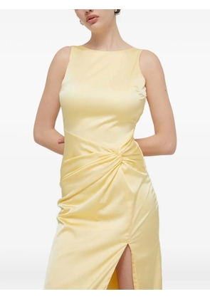 Abercrombie & Fitch knot split maxi dress - Yellow