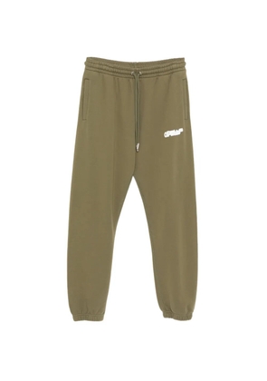 Off-White spray-arrow track pants - Green