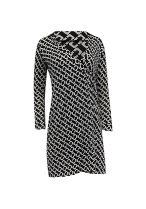 Diane Von Furstenberg Vintage printed wrap mini dress - Black