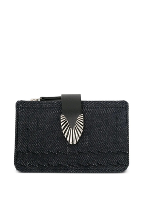 Toga metal-appliqué cotton wallet - Black