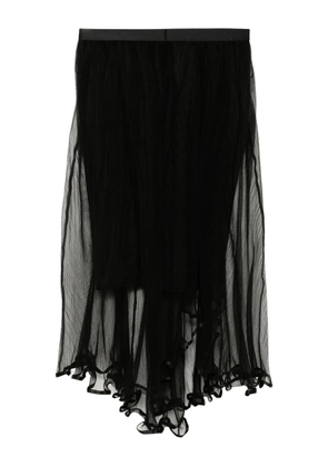 JNBY pleated A-shaped skirt - Black