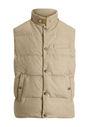 Ralph Lauren Purple Label Whitwell plaid wool gilet - Brown