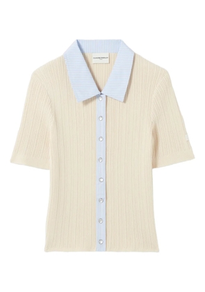 Claudie Pierlot button-fastening collar shirt - Neutrals