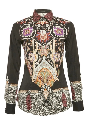 Etro Pre-Owned paisley-print shirt - Black
