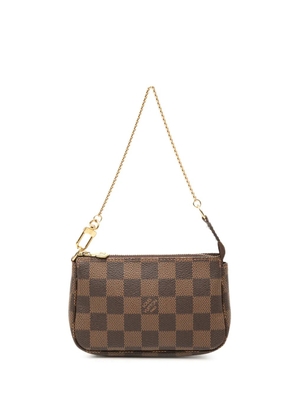 Louis Vuitton Pre-Owned 2011 Damier Ebene Mini Pochette Accessoires handbag - Brown