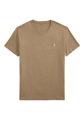Polo Ralph Lauren logo-embroidered cotton T-shirt - Brown