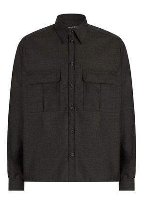 Dolce & Gabbana virgin wool shirt - Brown