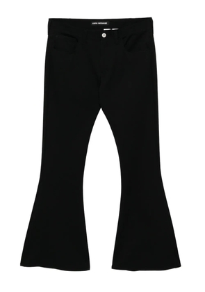 Junya Watanabe low-rise flared trousers - Black