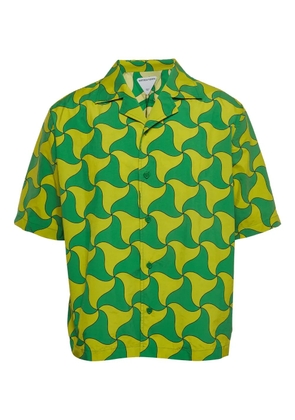 Bottega Veneta Pre-Owned 2021 swirl-pattern shirt - Green
