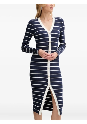 GUESS USA striped button-front dress - Blue