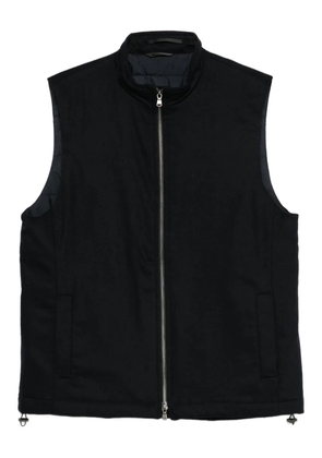 Sunspel two-way zip gilet - Blue