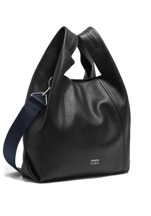 Bimba y Lola medium Paper leather tote bag - Black