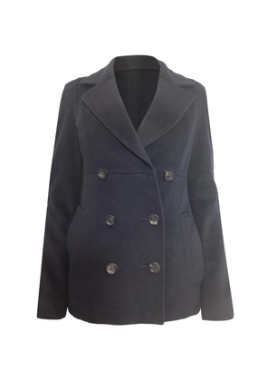 Max Mara double-breasted virgin-wool pea coat - Blue