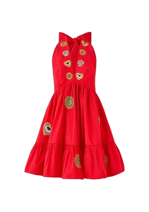 Camilla halterneck mini dress - Red