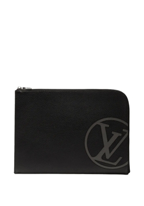 Louis Vuitton Pre-Owned 2017 Taurillon Initials Circle Pochette Jour GM clutch bag - Black