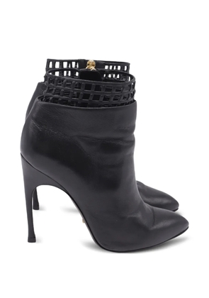Sergio Rossi Vintage Lattice cut-out accent ankle boots - Black