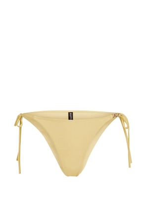 Karl Lagerfeld side-tie cheeky bikini bottoms - Yellow