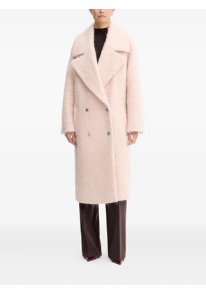 BOSS double-breasted belted coat - Pink