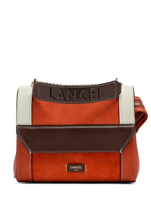 Lancel Ninon logo handle flap tote bag - Orange