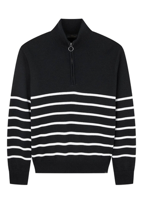 Paul & Shark half-zip striped sweater - Black