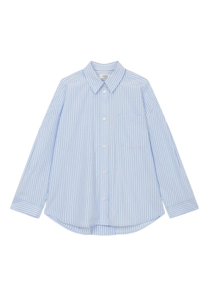 TOMBOY striped single-pocket shirt - Blue