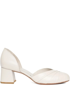 Sarah Chofakian 40mm Vanille twisted block-heel pumps - Neutrals