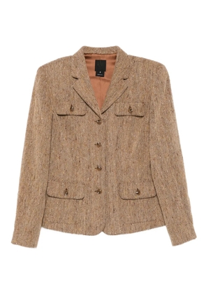 Anna Sui chevron jacket - Brown