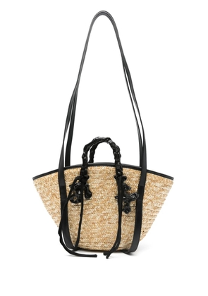 Ottolinger raffia tote bag - Neutrals