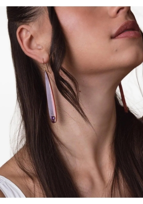 Mark Davis 18K yellow gold bakelite earrings