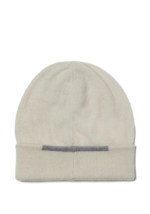 Peserico ribbed beanie - Neutrals