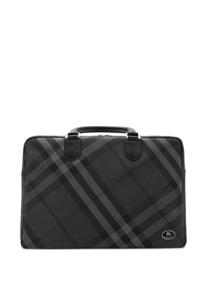 Burberry check-pattern briefcase - Grey