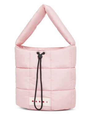 Marni padded quilted bucket bag - Pink